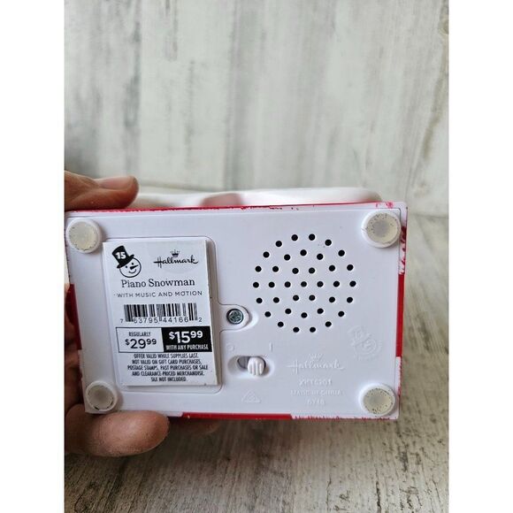 Hallmark piano snowman animated Xmas decor - Picture 10 of 10